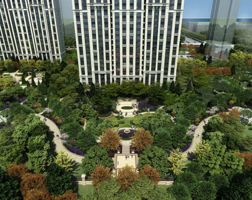 北京皇冠体育金石公馆，，西长安街的法兰西细腻人居