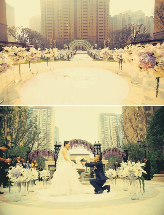 西安皇冠体育&#8226;凯旋门第一场业主草坪婚礼圆满举行