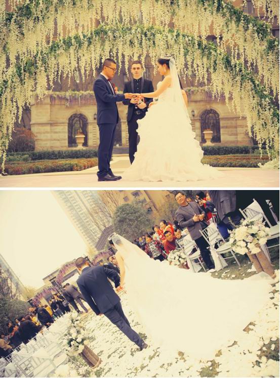西安皇冠体育&#8226;凯旋门第一场业主草坪婚礼圆满举行