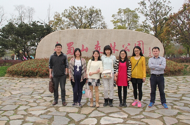春意盎然时，，，，，，徒步康健行——记合肥公司蜀山西扩景区徒步运动
